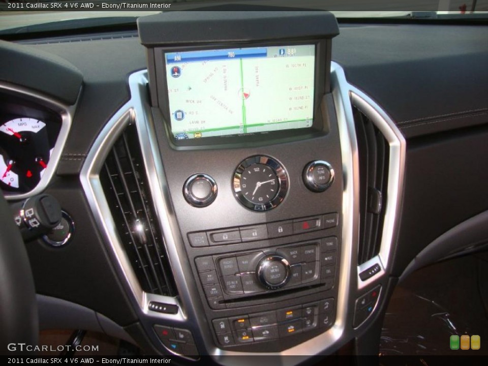 Ebony/Titanium Interior Navigation for the 2011 Cadillac SRX 4 V6 AWD #39664904