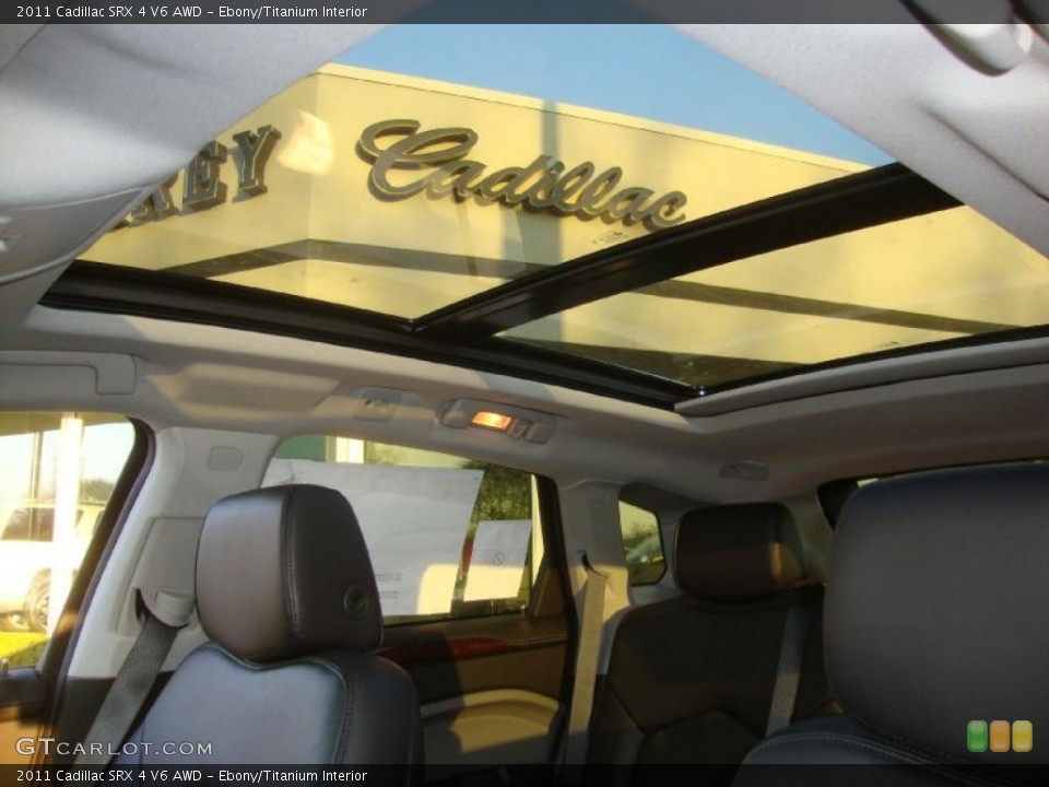 Ebony/Titanium Interior Sunroof for the 2011 Cadillac SRX 4 V6 AWD #39665460