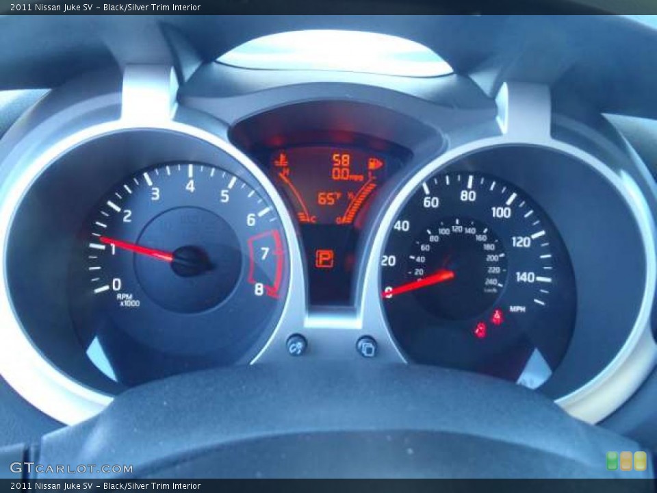 Black/Silver Trim Interior Gauges for the 2011 Nissan Juke SV #39669323