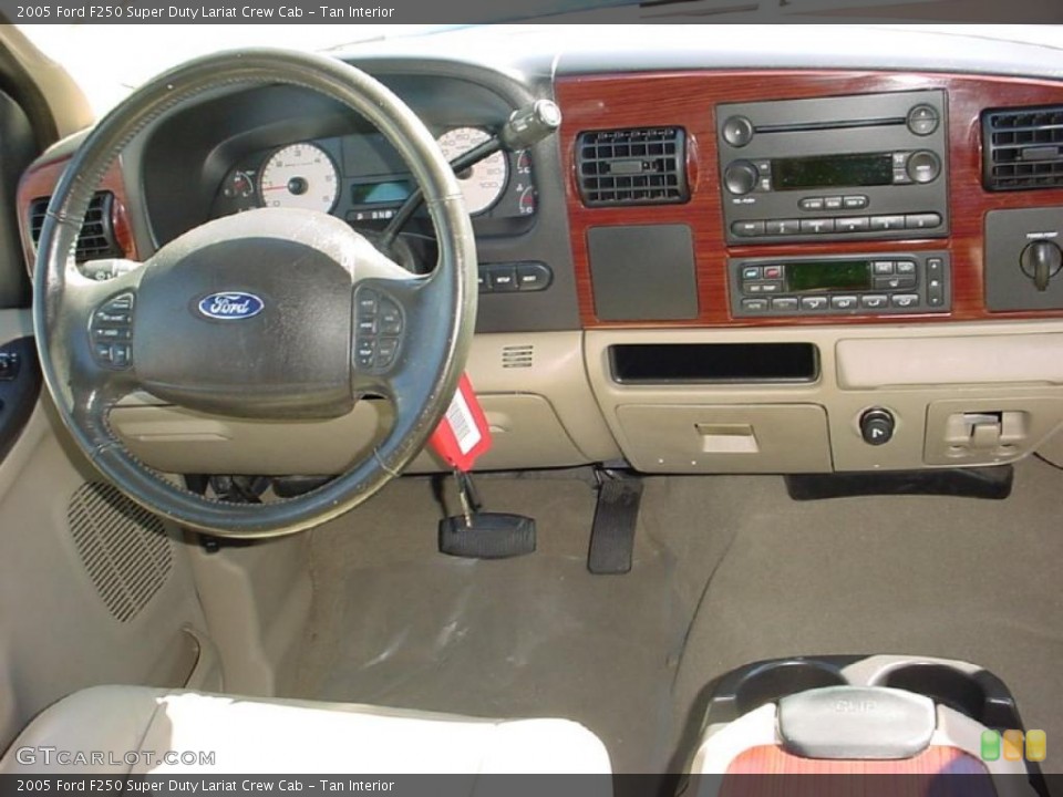 Tan Interior Dashboard for the 2005 Ford F250 Super Duty Lariat Crew Cab #39669823