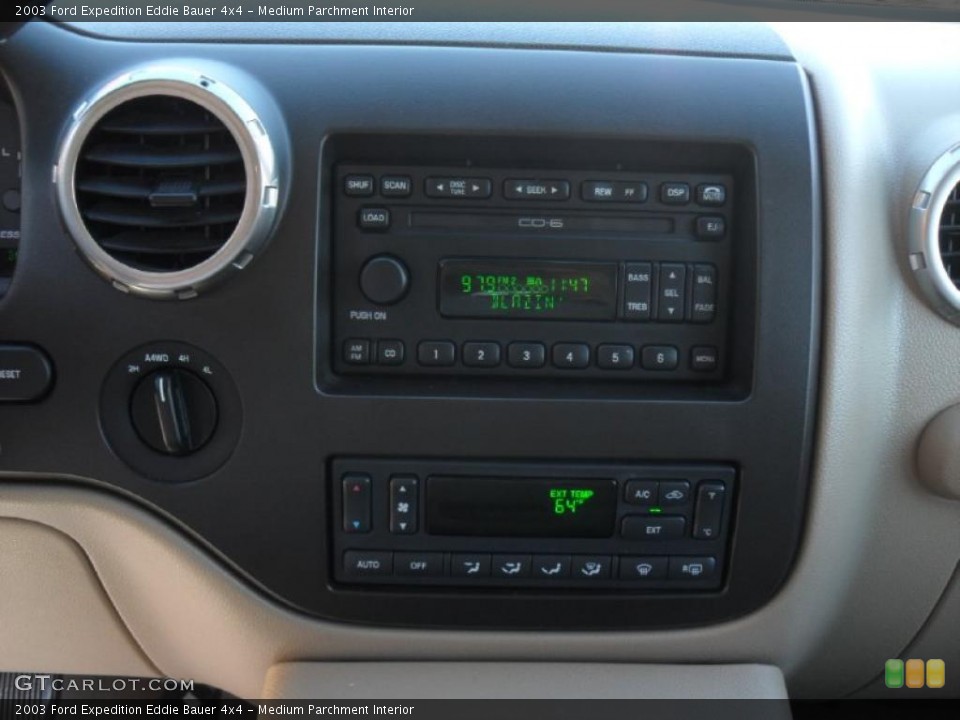 Medium Parchment Interior Controls for the 2003 Ford Expedition Eddie Bauer 4x4 #39670047