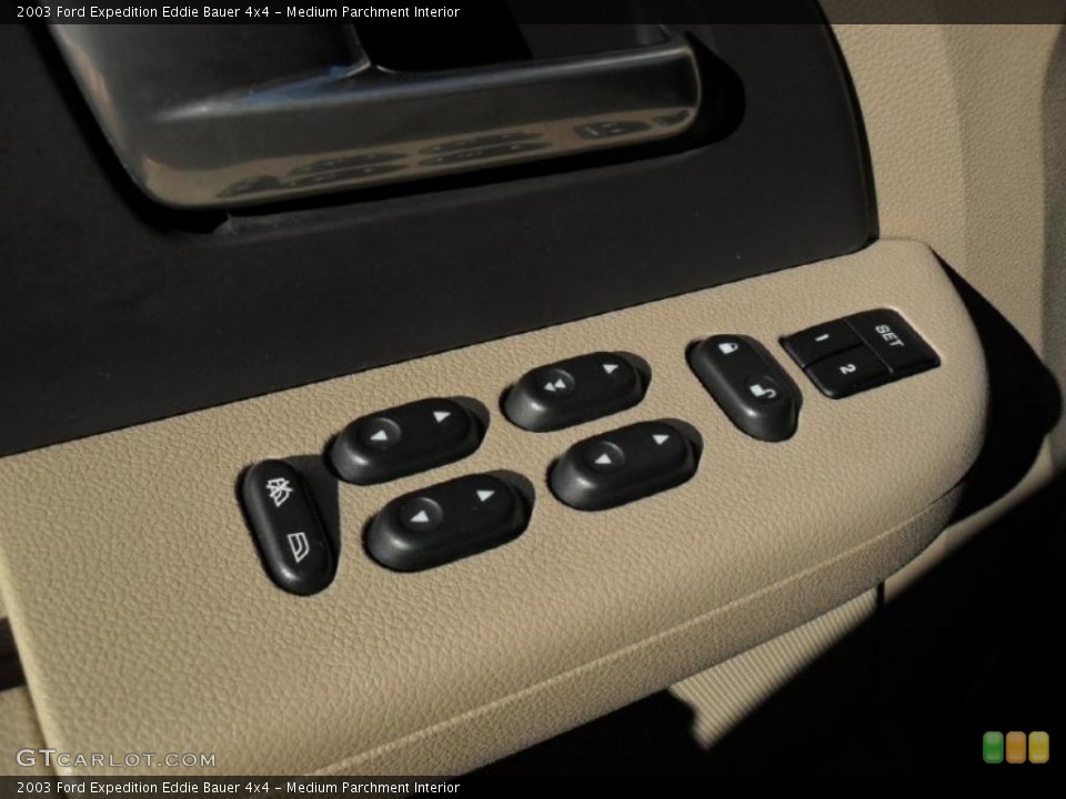 Medium Parchment Interior Controls for the 2003 Ford Expedition Eddie Bauer 4x4 #39670099