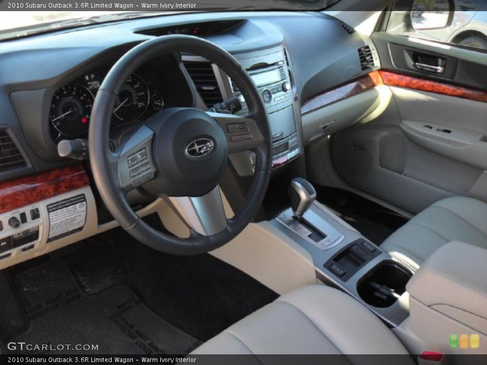 Warm Ivory Interior Prime Interior for the 2010 Subaru Outback 3.6R Limited Wagon #39670751