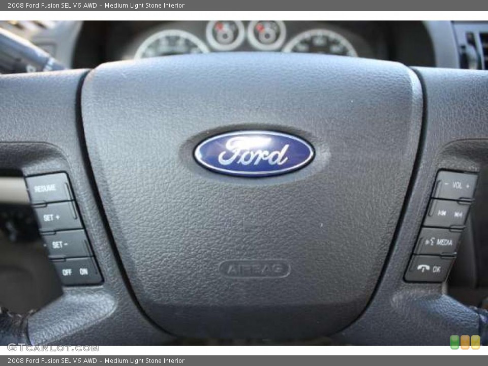 Medium Light Stone Interior Controls for the 2008 Ford Fusion SEL V6 AWD #39670823