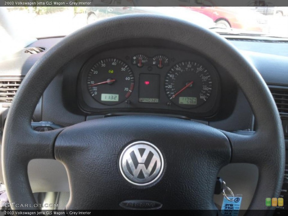 Grey Interior Steering Wheel for the 2003 Volkswagen Jetta GLS Wagon #39671863