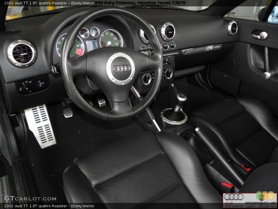Ebony Interior Prime Interior for the 2002 Audi TT 1.8T quattro Roadster #39672511