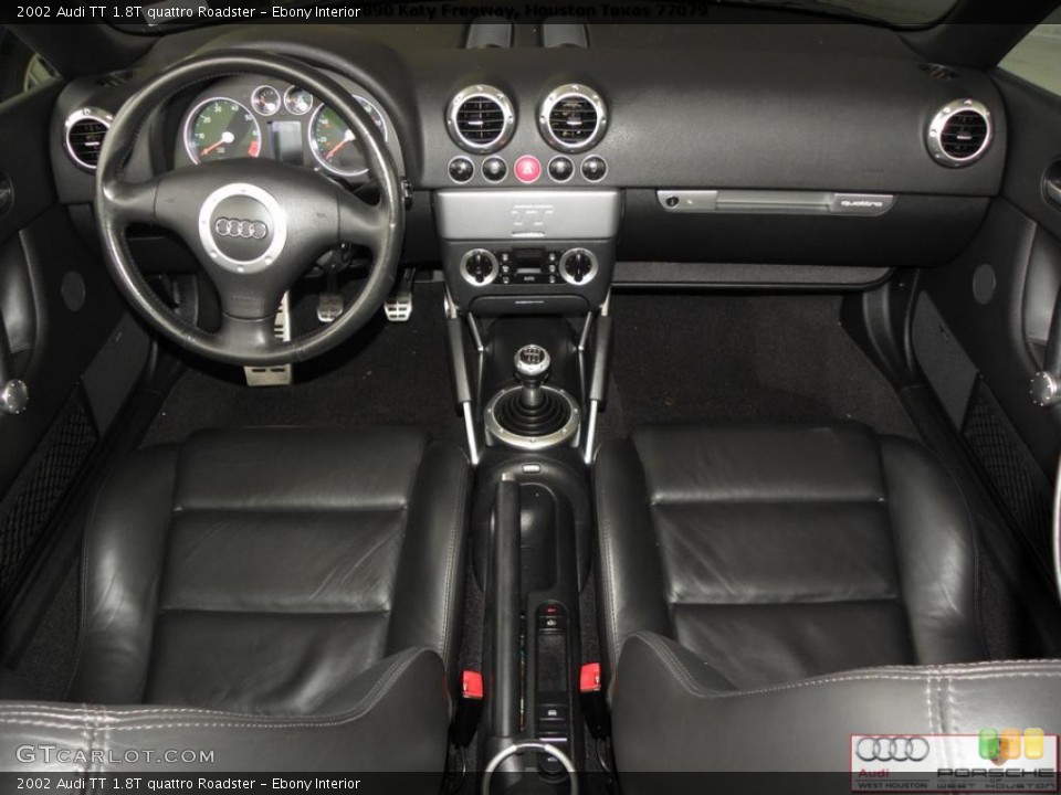 Ebony Interior Prime Interior for the 2002 Audi TT 1.8T quattro Roadster #39672583