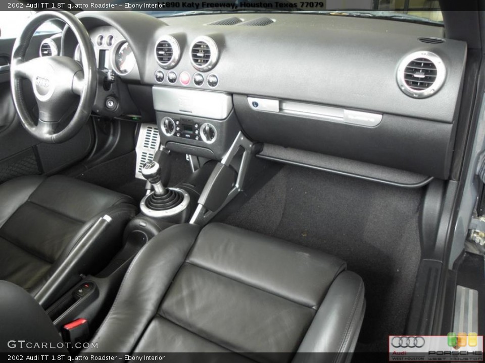 Ebony Interior Dashboard for the 2002 Audi TT 1.8T quattro Roadster #39672779
