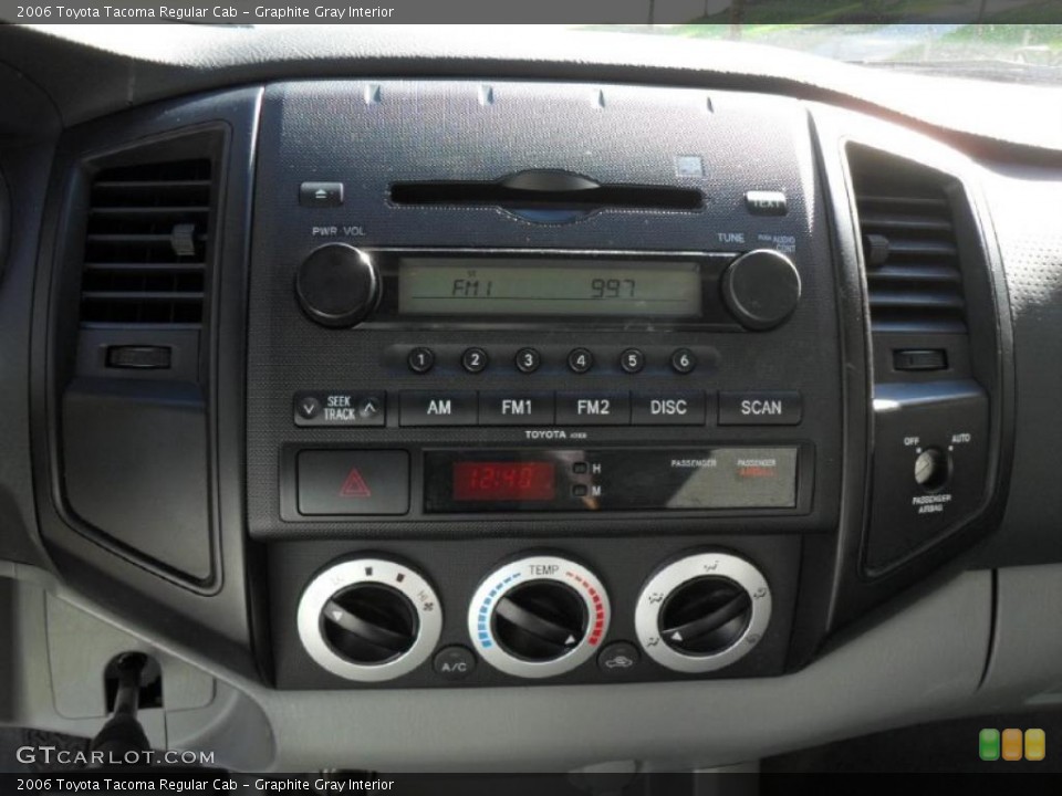 Graphite Gray Interior Controls for the 2006 Toyota Tacoma Regular Cab #39673067