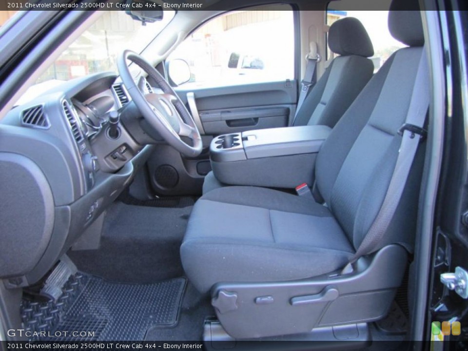 Ebony Interior Photo for the 2011 Chevrolet Silverado 2500HD LT Crew Cab 4x4 #39673735