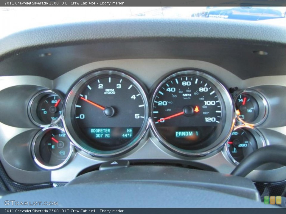 Ebony Interior Gauges for the 2011 Chevrolet Silverado 2500HD LT Crew Cab 4x4 #39673827
