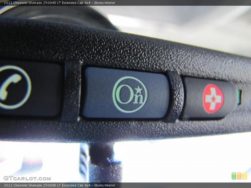 Ebony Interior Controls for the 2011 Chevrolet Silverado 2500HD LT Extended Cab 4x4 #39675271