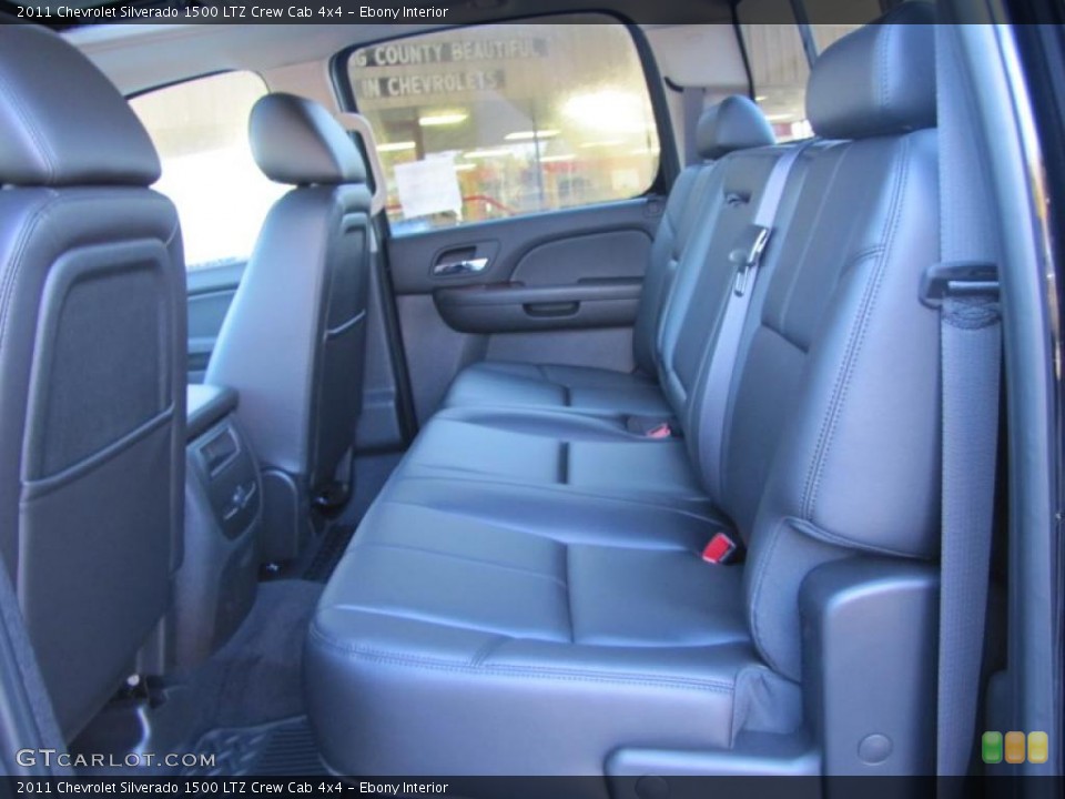 Ebony Interior Photo for the 2011 Chevrolet Silverado 1500 LTZ Crew Cab 4x4 #39675459