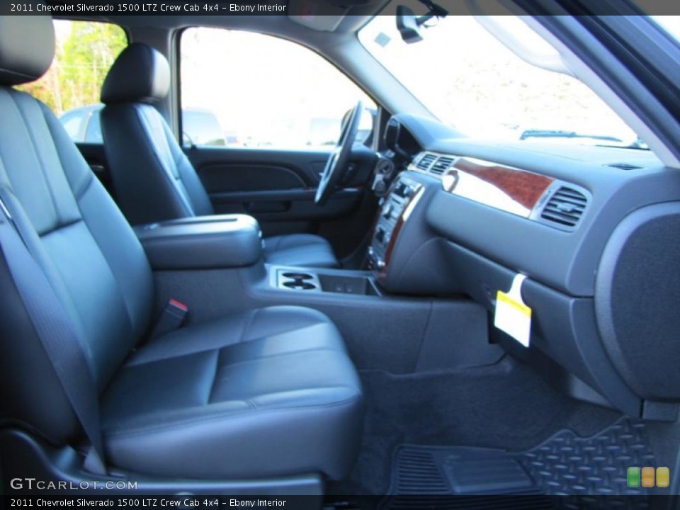Ebony Interior Photo for the 2011 Chevrolet Silverado 1500 LTZ Crew Cab 4x4 #39675475