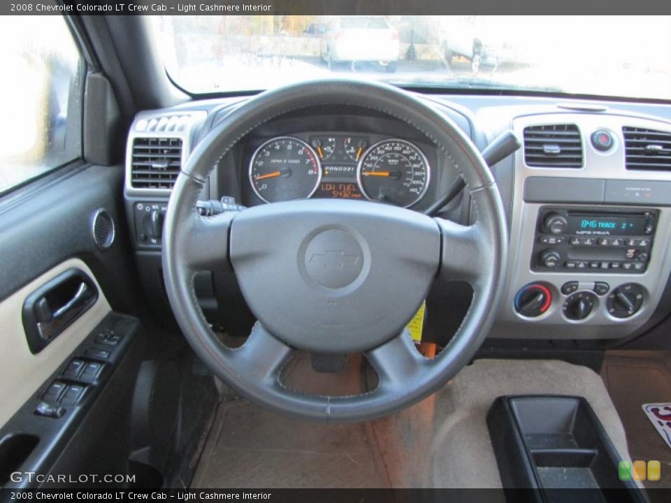 Light Cashmere Interior Steering Wheel for the 2008 Chevrolet Colorado LT Crew Cab #39676663