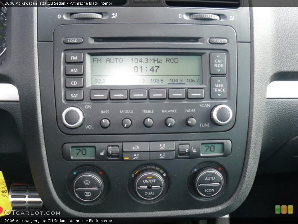 Anthracite Black Interior Controls for the 2006 Volkswagen Jetta GLI Sedan #39676695
