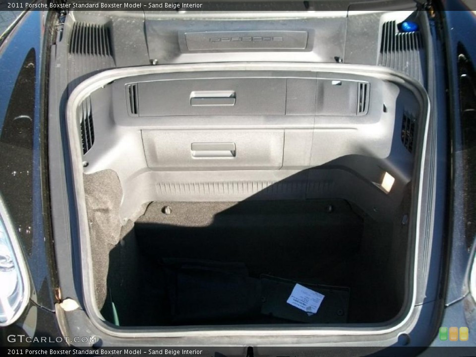 Sand Beige Interior Trunk for the 2011 Porsche Boxster  #39677675