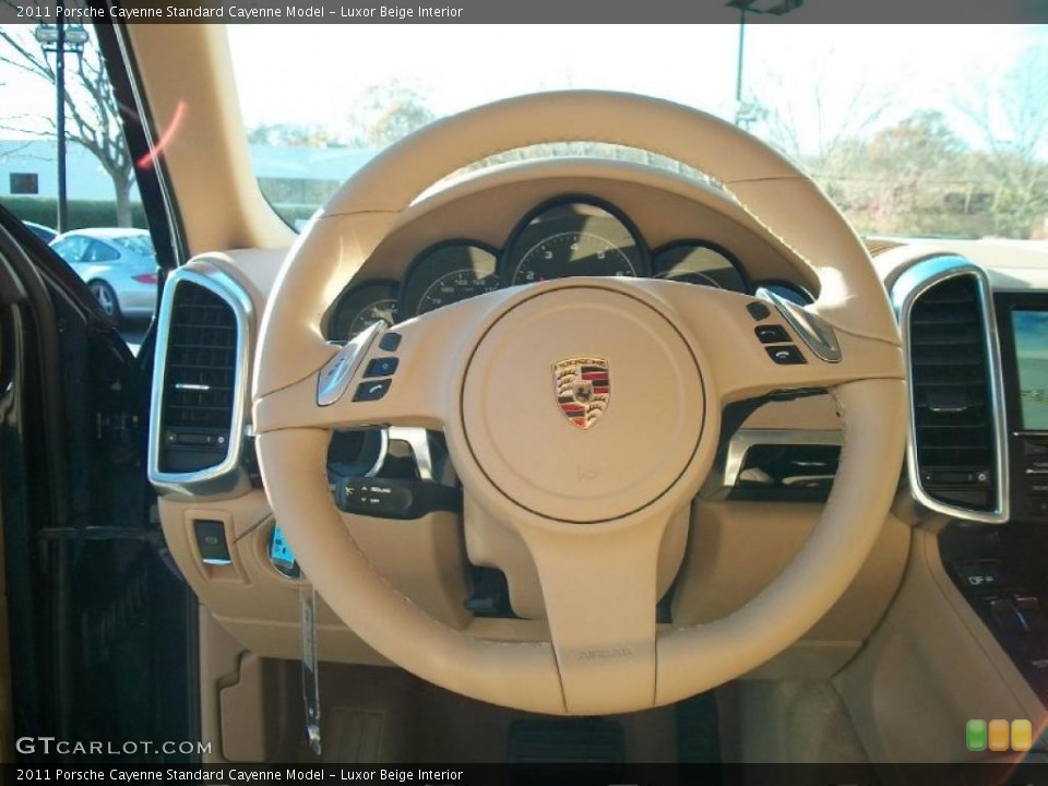 Luxor Beige Interior Steering Wheel for the 2011 Porsche Cayenne  #39678003
