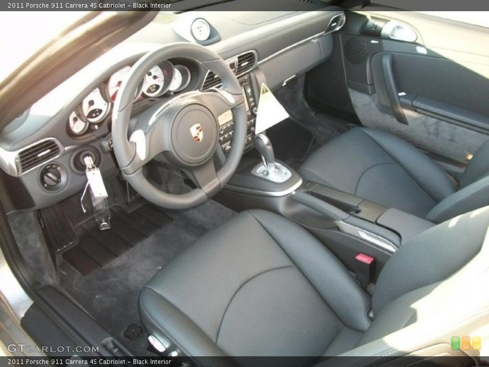 Black Interior Photo for the 2011 Porsche 911 Carrera 4S Cabriolet #39678499