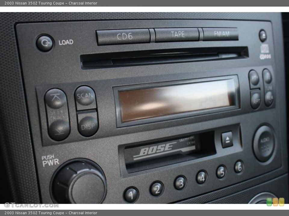 Charcoal Interior Controls for the 2003 Nissan 350Z Touring Coupe #39680943