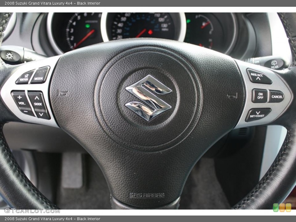 Black Interior Steering Wheel for the 2008 Suzuki Grand Vitara Luxury 4x4 #39682239