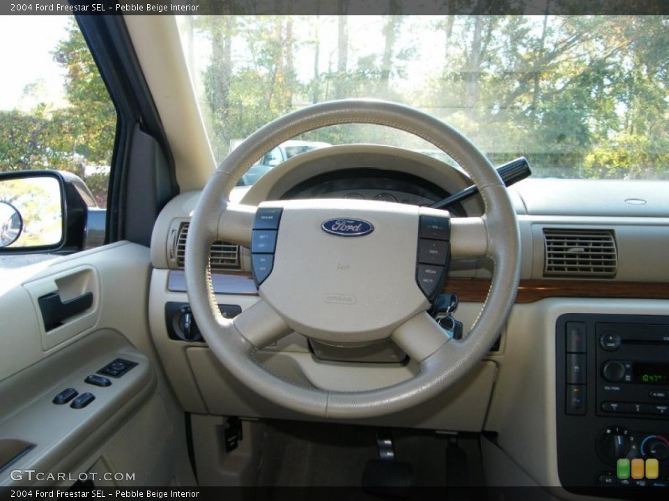 Pebble Beige Interior Steering Wheel for the 2004 Ford Freestar SEL #39683355