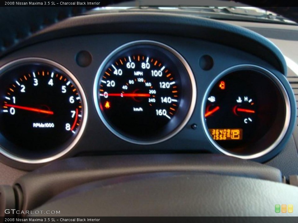 Charcoal Black Interior Gauges for the 2008 Nissan Maxima 3.5 SL #39684111