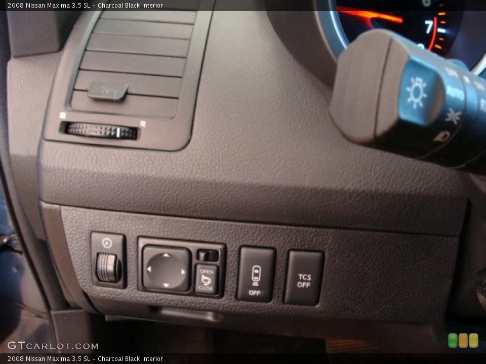 Charcoal Black Interior Controls for the 2008 Nissan Maxima 3.5 SL #39684127