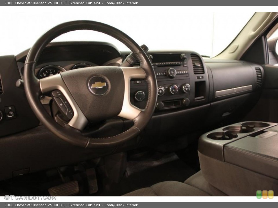 Ebony Black Interior Dashboard for the 2008 Chevrolet Silverado 2500HD LT Extended Cab 4x4 #39687399