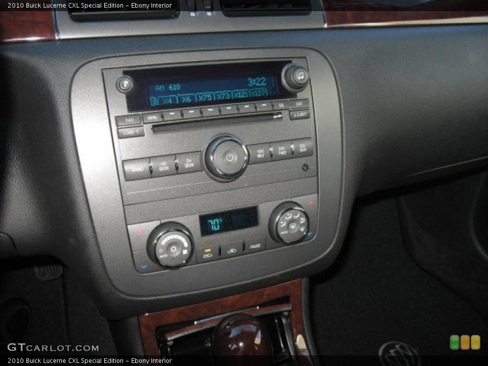 Ebony Interior Controls for the 2010 Buick Lucerne CXL Special Edition #39688435