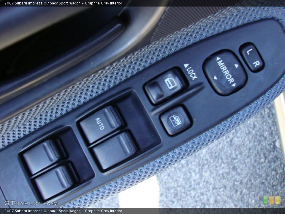 Graphite Gray Interior Controls for the 2007 Subaru Impreza Outback Sport Wagon #39689211