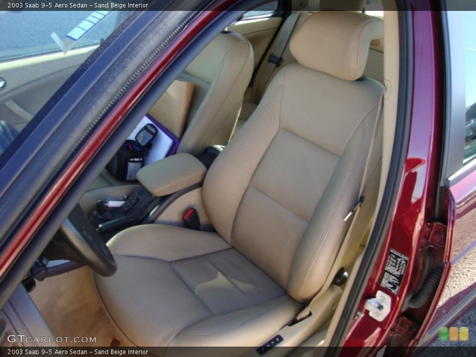 Sand Beige Interior Photo for the 2003 Saab 9-5 Aero Sedan #39690047