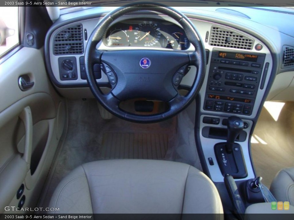 Sand Beige Interior Dashboard for the 2003 Saab 9-5 Aero Sedan #39690291