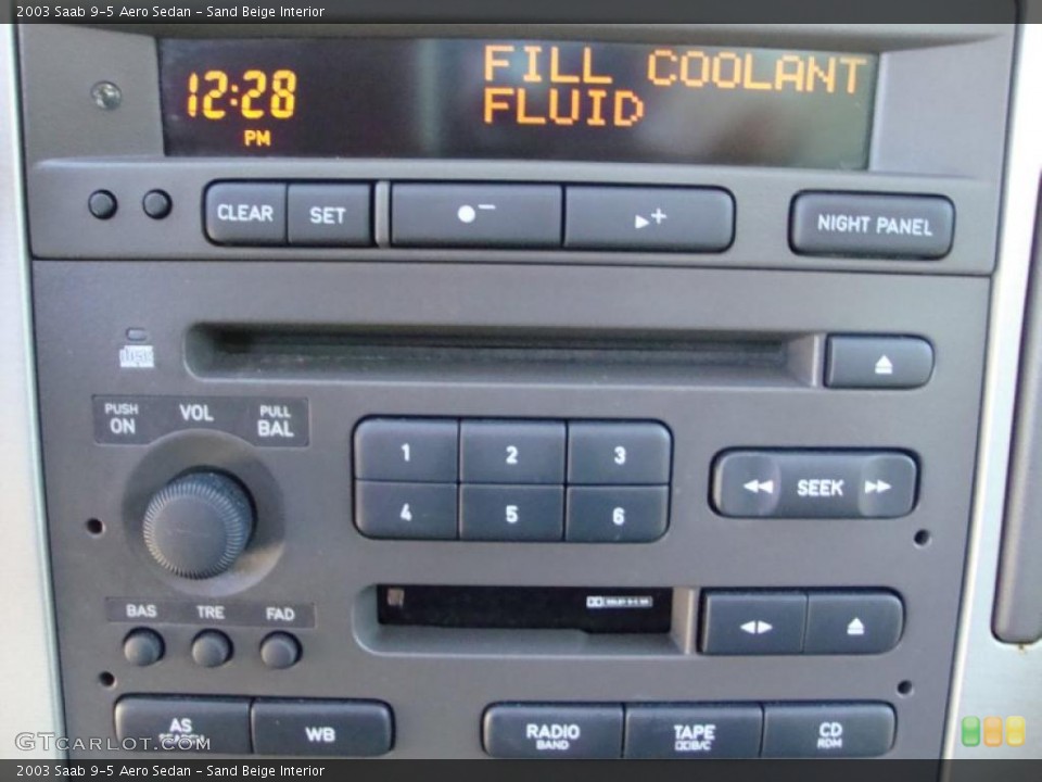 Sand Beige Interior Controls for the 2003 Saab 9-5 Aero Sedan #39690503
