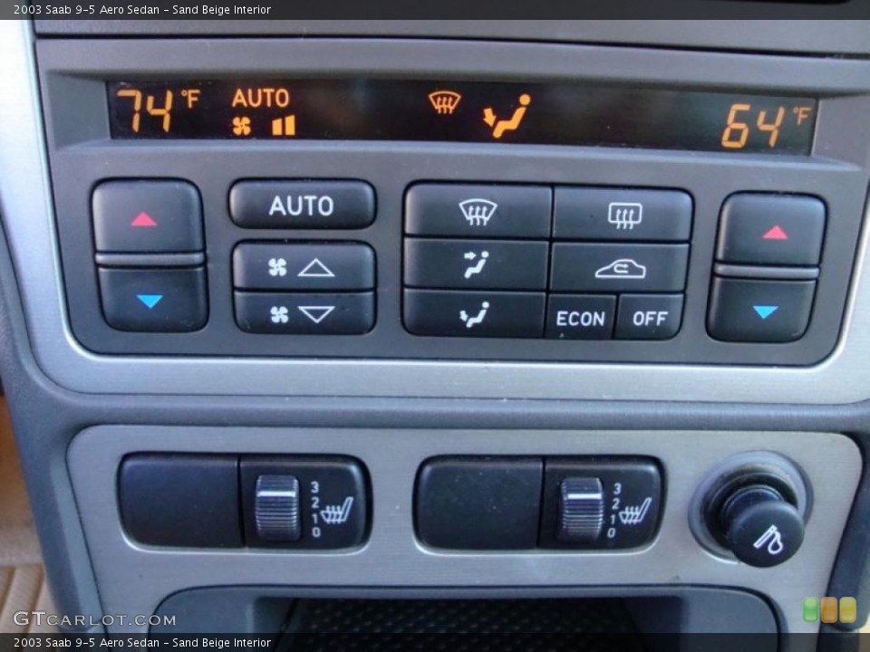 Sand Beige Interior Controls for the 2003 Saab 9-5 Aero Sedan #39690519