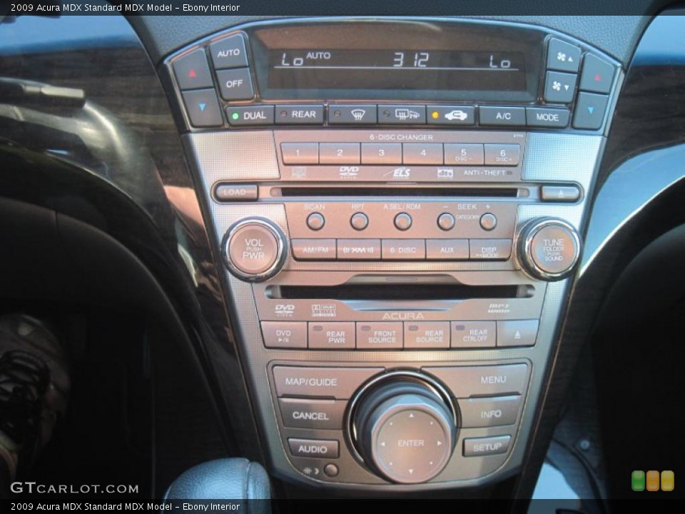 Ebony Interior Controls for the 2009 Acura MDX  #39691599