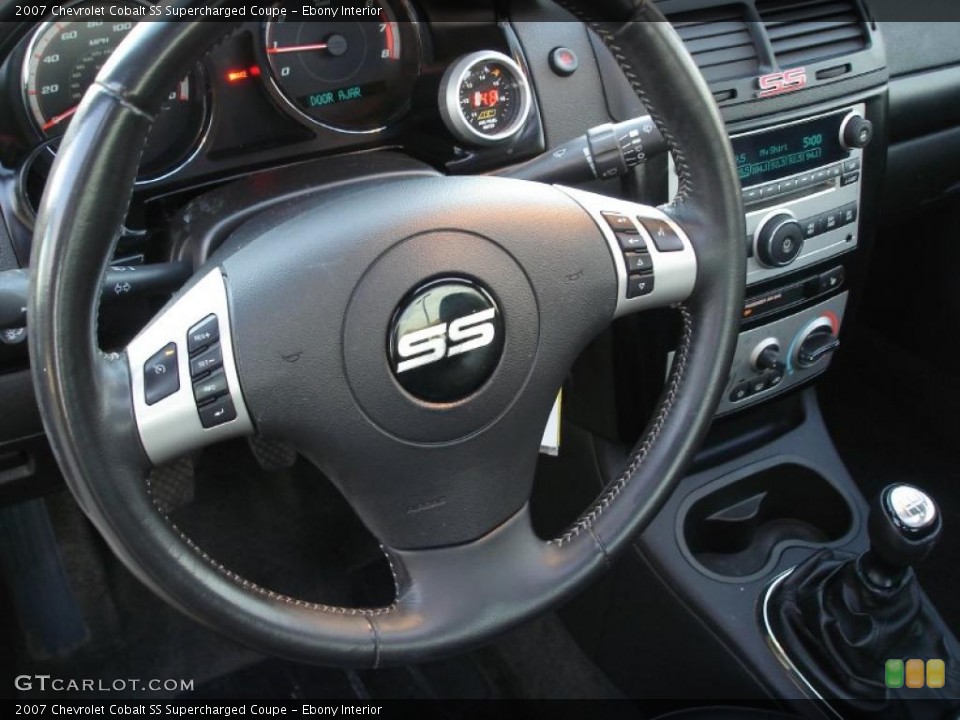 Ebony Interior Steering Wheel for the 2007 Chevrolet Cobalt SS Supercharged Coupe #39694799