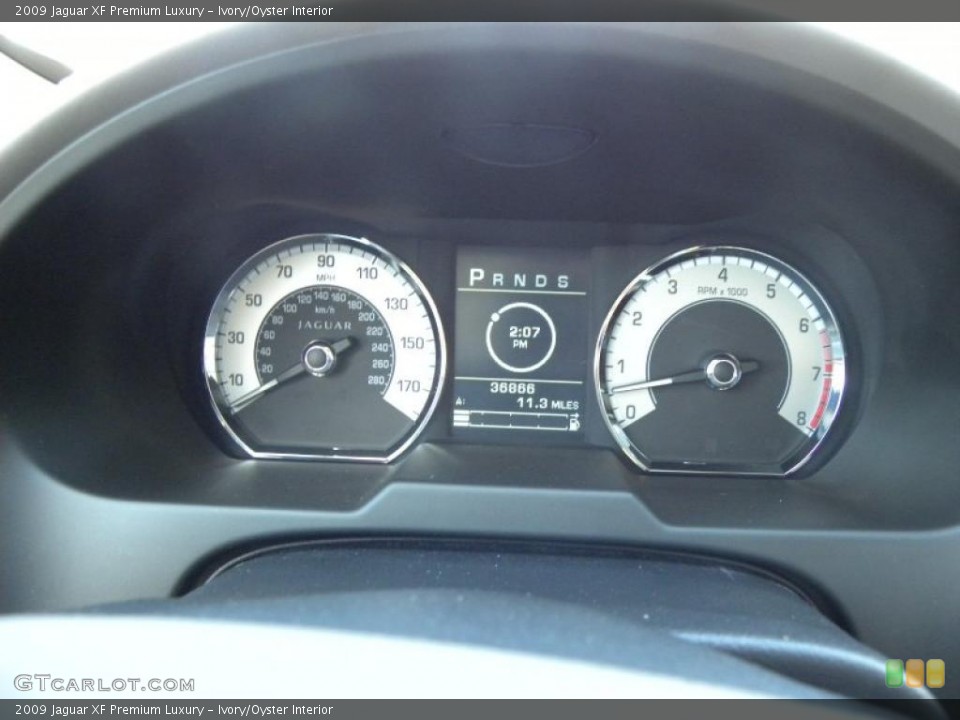 Ivory/Oyster Interior Gauges for the 2009 Jaguar XF Premium Luxury #39697004