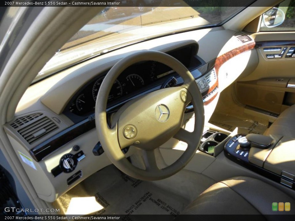 Cashmere/Savanna Interior Dashboard for the 2007 Mercedes-Benz S 550 Sedan #39697467