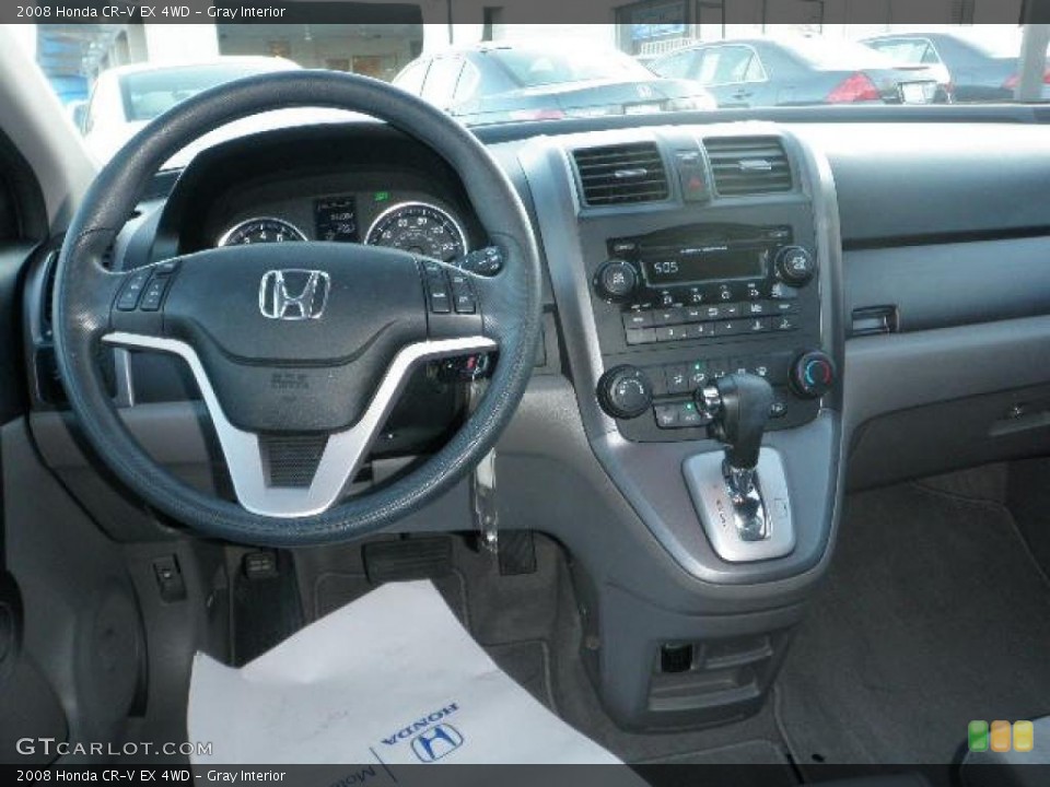 Gray Interior Dashboard for the 2008 Honda CR-V EX 4WD #39697751