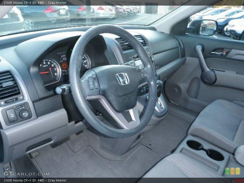 Gray Interior Prime Interior for the 2008 Honda CR-V EX 4WD #39697815