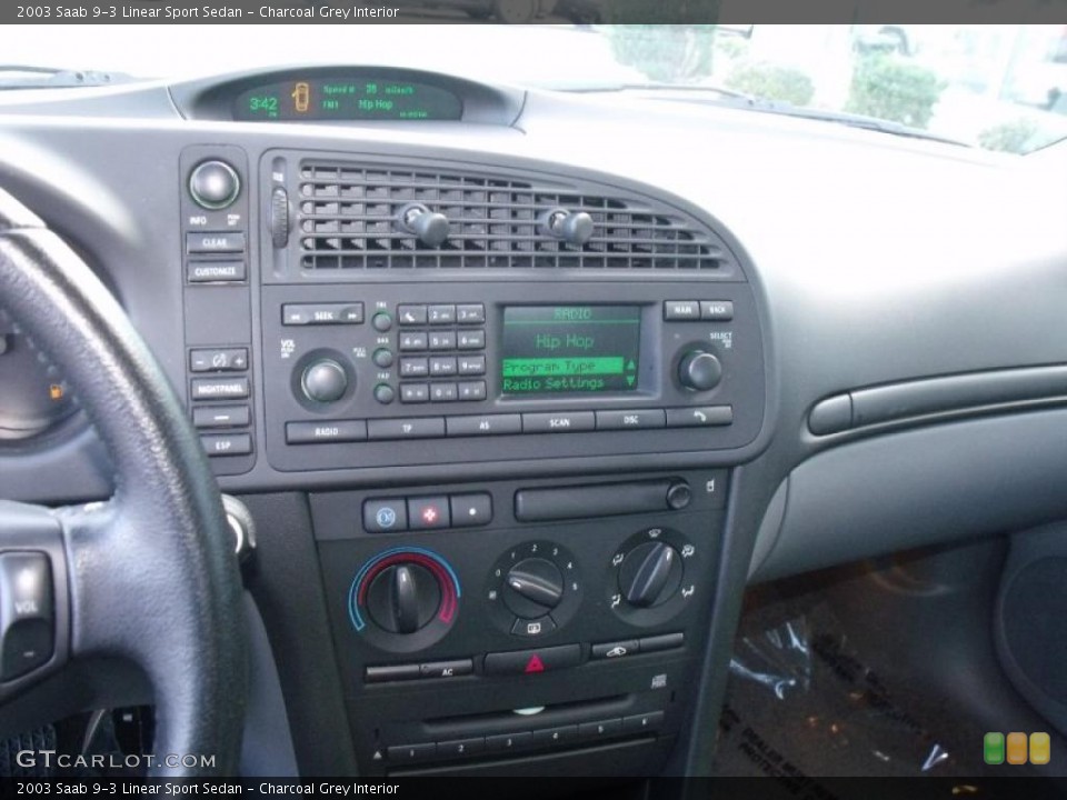 Charcoal Grey Interior Controls for the 2003 Saab 9-3 Linear Sport Sedan #39699462