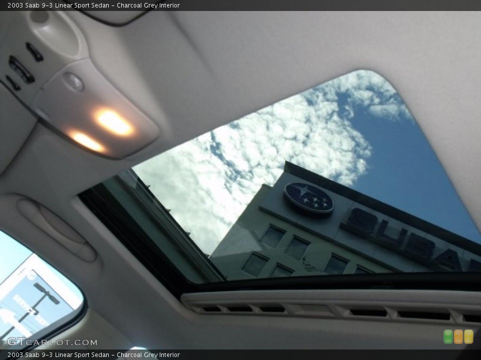 Charcoal Grey Interior Sunroof for the 2003 Saab 9-3 Linear Sport Sedan #39699483