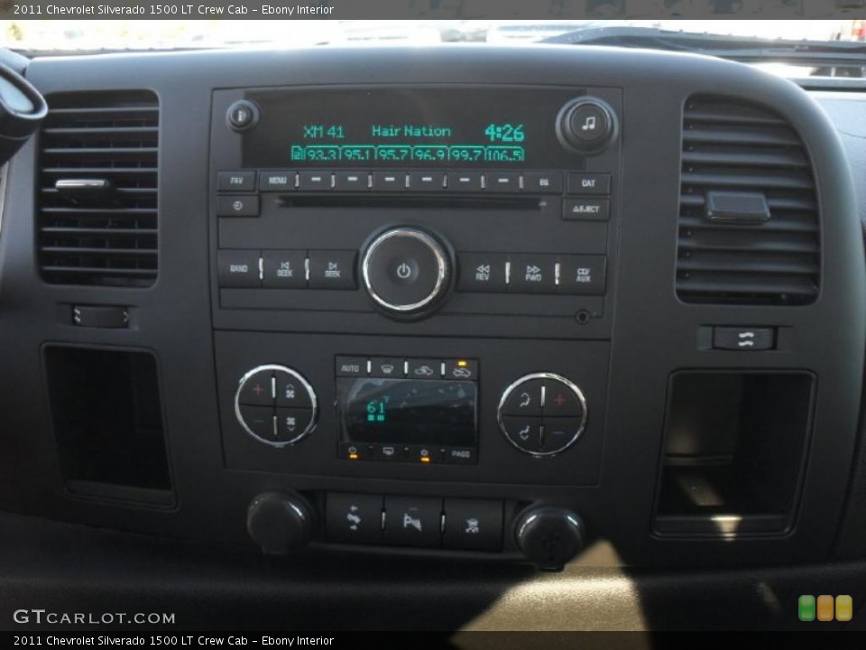 Ebony Interior Controls for the 2011 Chevrolet Silverado 1500 LT Crew Cab #39700678