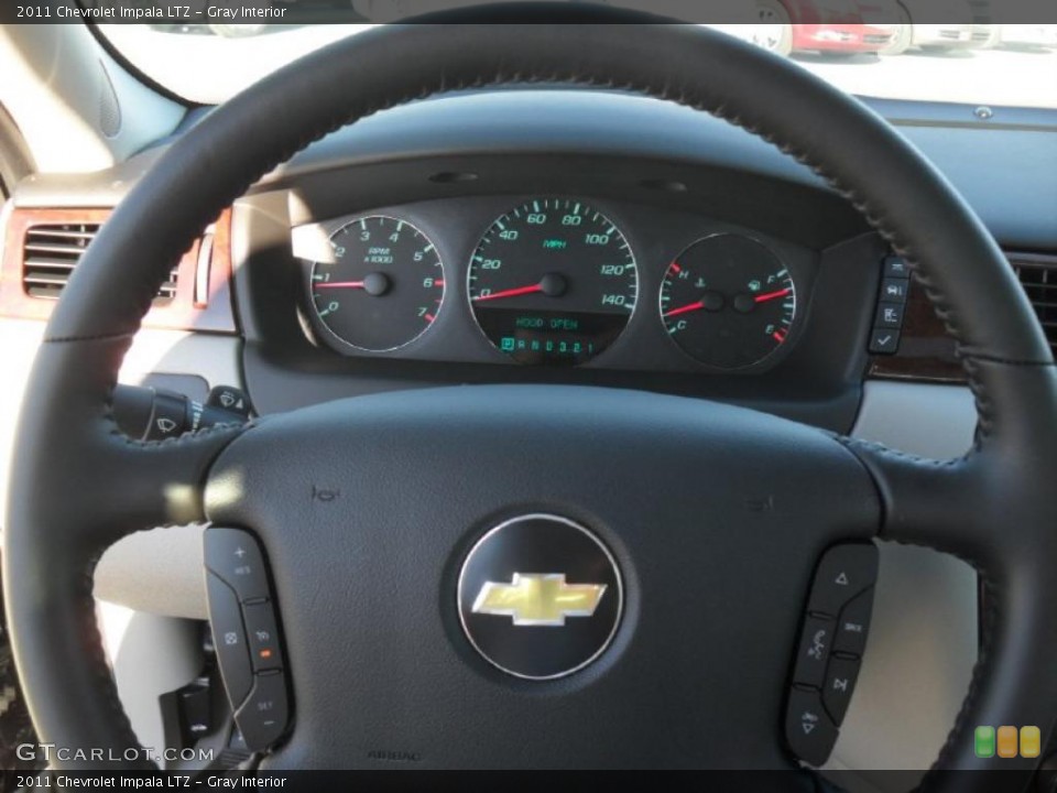 Gray Interior Steering Wheel for the 2011 Chevrolet Impala LTZ #39703159
