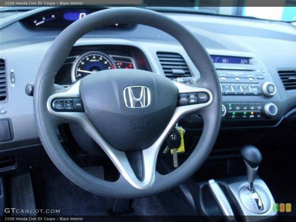 Black Interior Dashboard for the 2006 Honda Civic EX Coupe #39703479