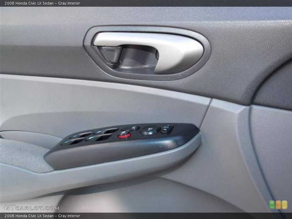 Gray Interior Controls for the 2008 Honda Civic LX Sedan #39704027