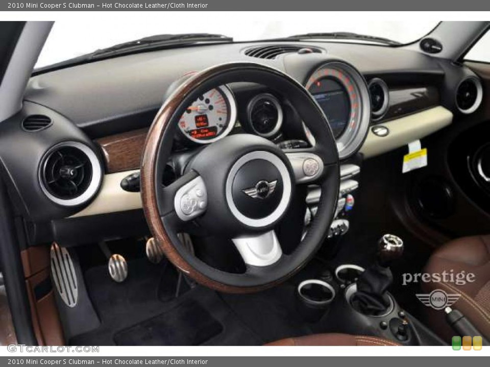 Hot Chocolate Leather/Cloth Interior Dashboard for the 2010 Mini Cooper S Clubman #39704639