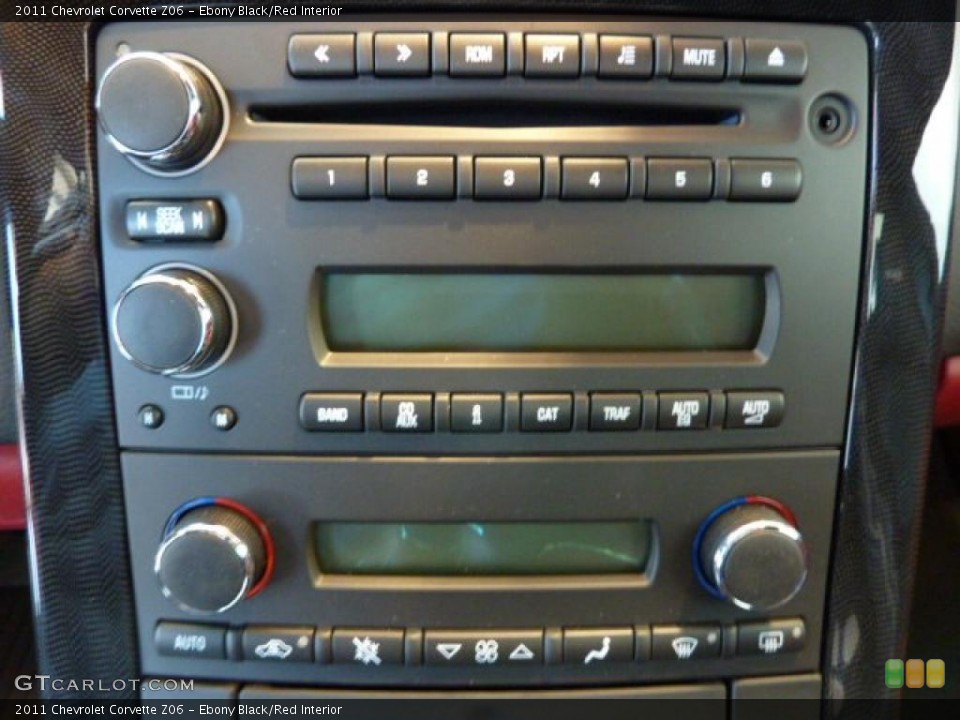 Ebony Black/Red Interior Controls for the 2011 Chevrolet Corvette Z06 #39705075