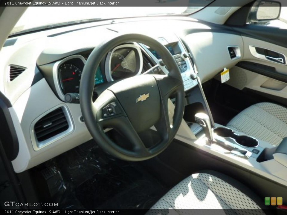 Light Titanium/Jet Black Interior Prime Interior for the 2011 Chevrolet Equinox LS AWD #39705611